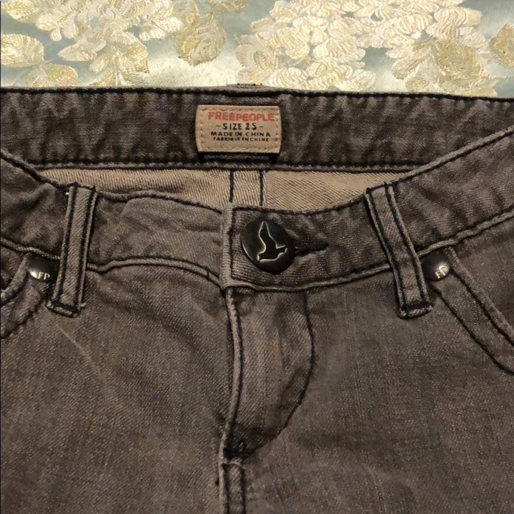 Grey Jeans Free People Size 25 - Picture 5 of 5